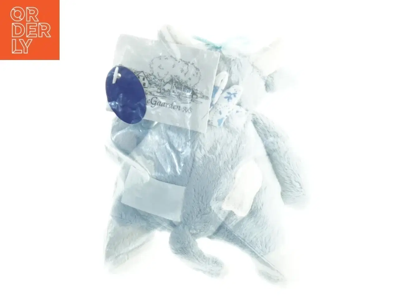 Billede 3 - Blå bamse fra Bamse Gaarden (str. 14 x, 9 cm)