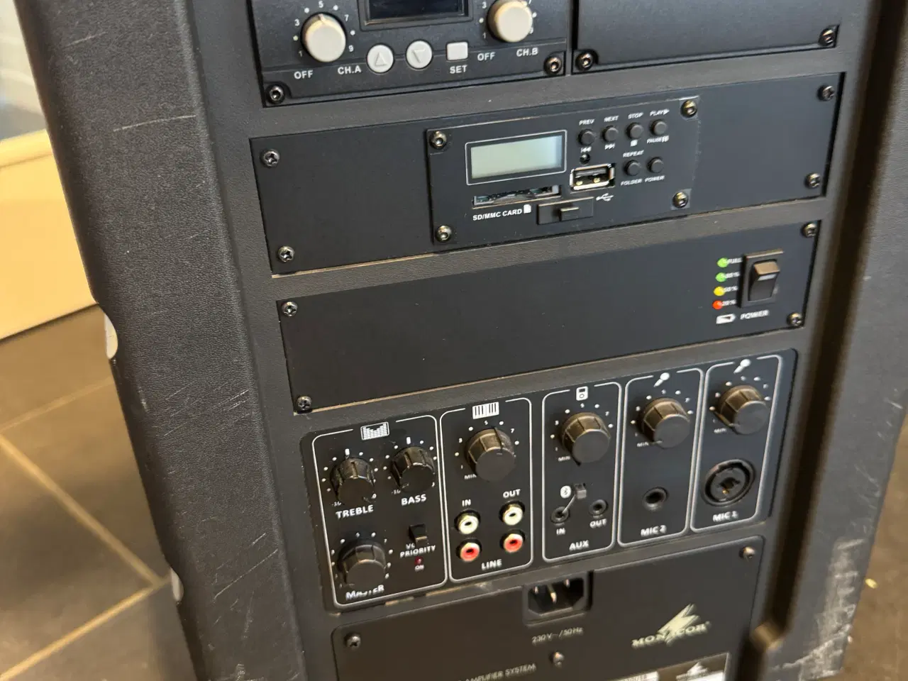 Billede 2 - Højtaler med forstærker, på hjul