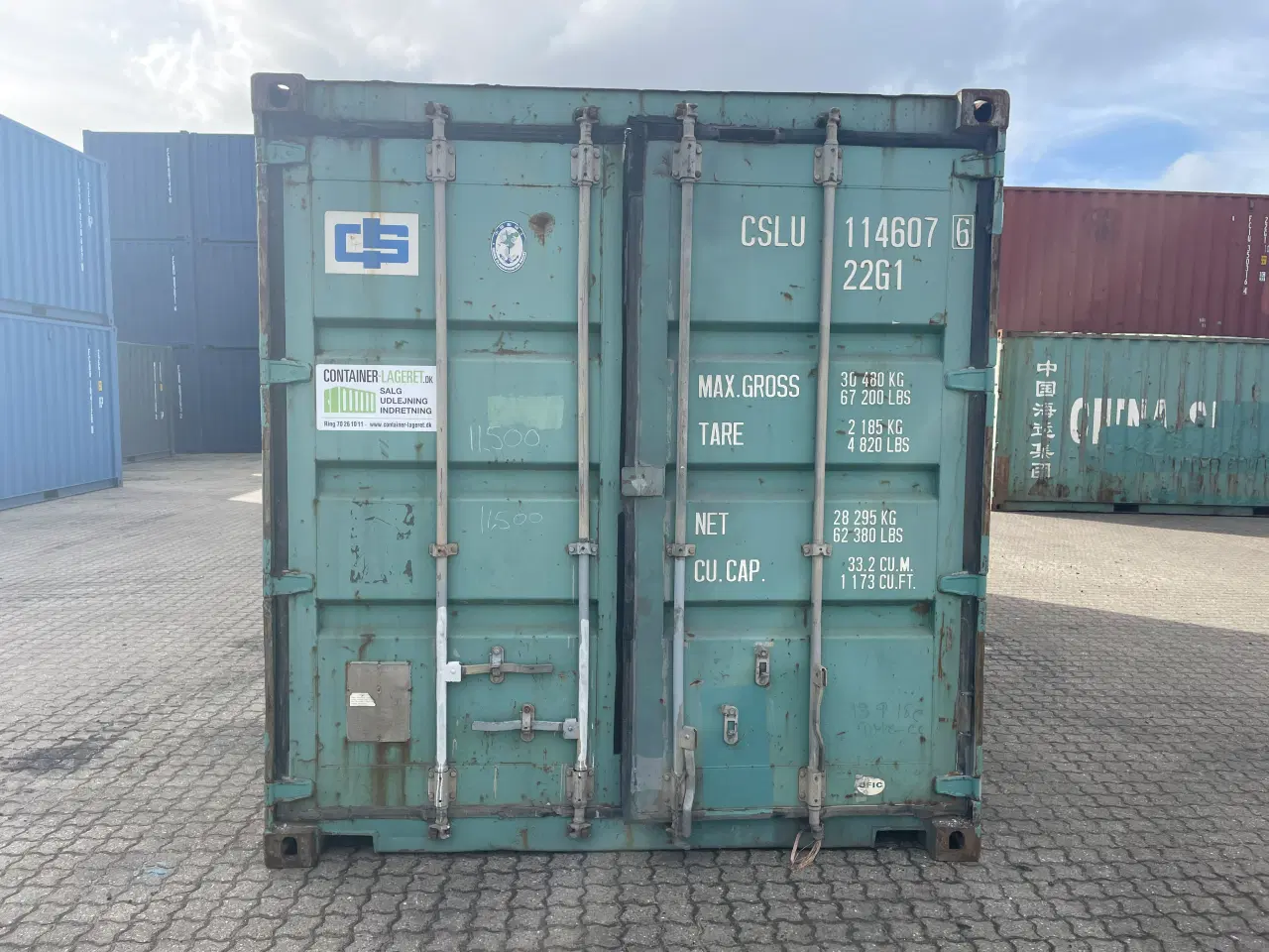 Billede 1 - 20 fods Container - ID: CSLU 114607-6