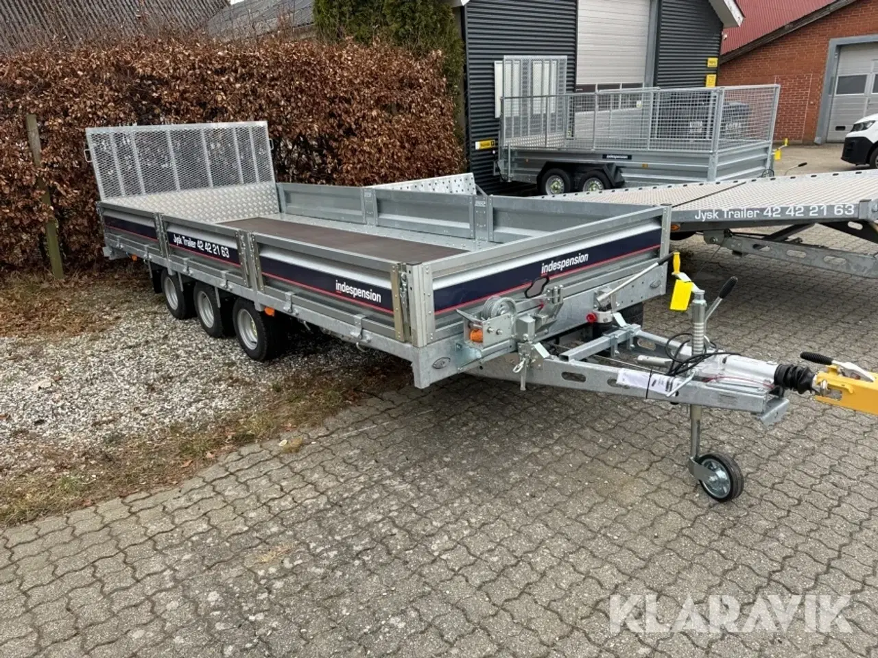 Billede 3 - 3 akslet tiptrailer Indespension HU12