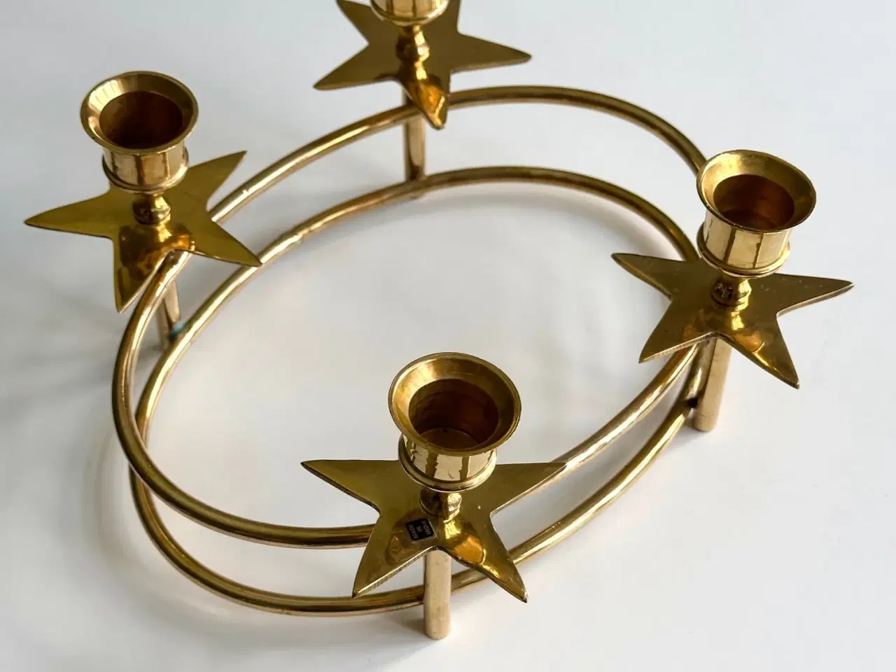 Billede 4 - Adventsstage m stjerner, oval