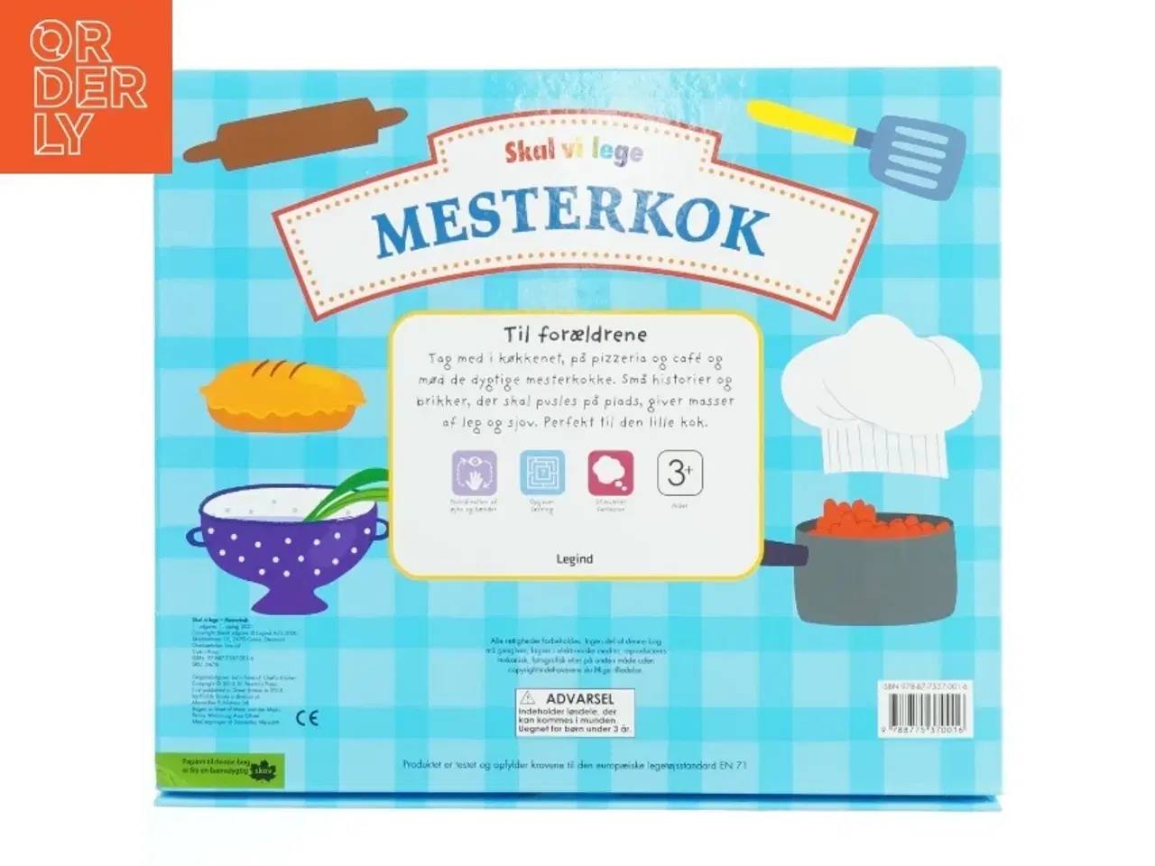 Billede 4 - Mesterkok børnebog og puslespil fra Legind (str. 28x25 cm)