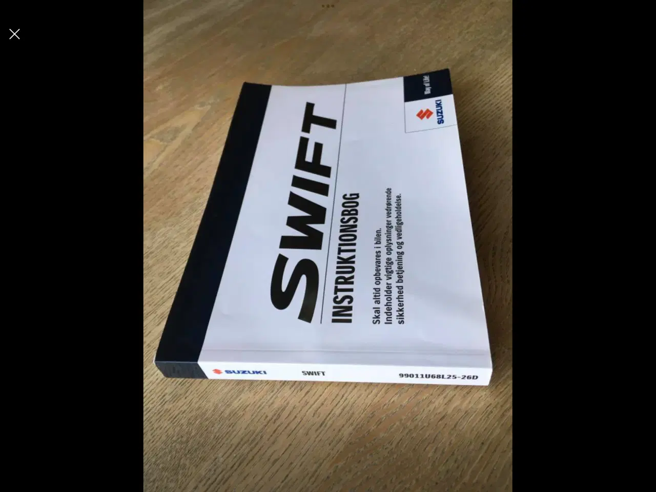 Billede 1 - Suzuki Swift instruktionsbog