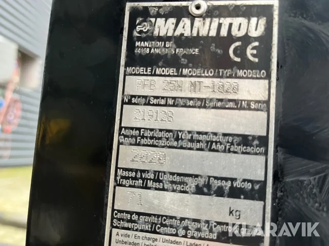 Billede 4 - Pallegafler Manitou PFB 25N MT-1020