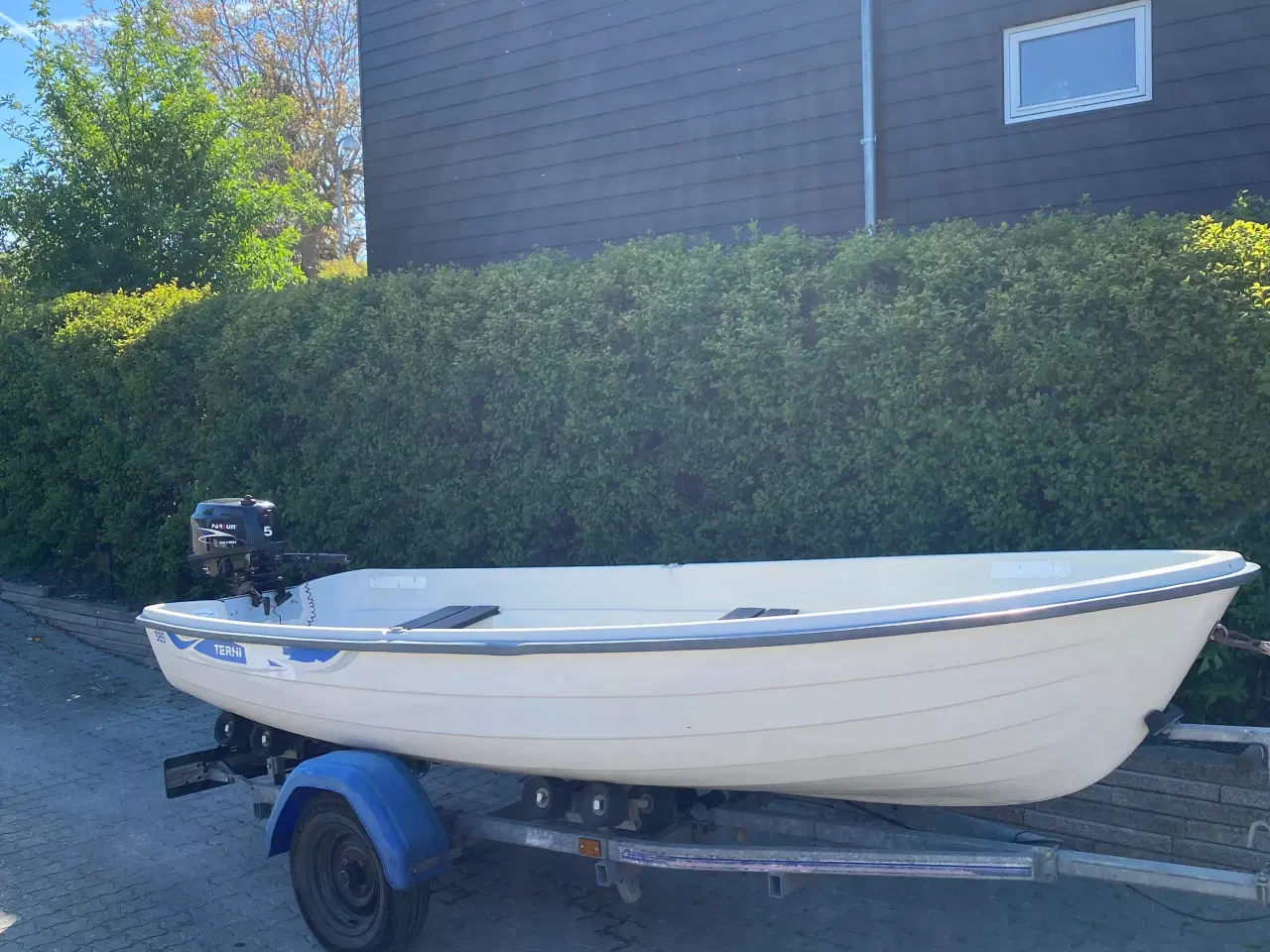 Billede 1 - Jolle Terhi 385 inkl. motor og trailer