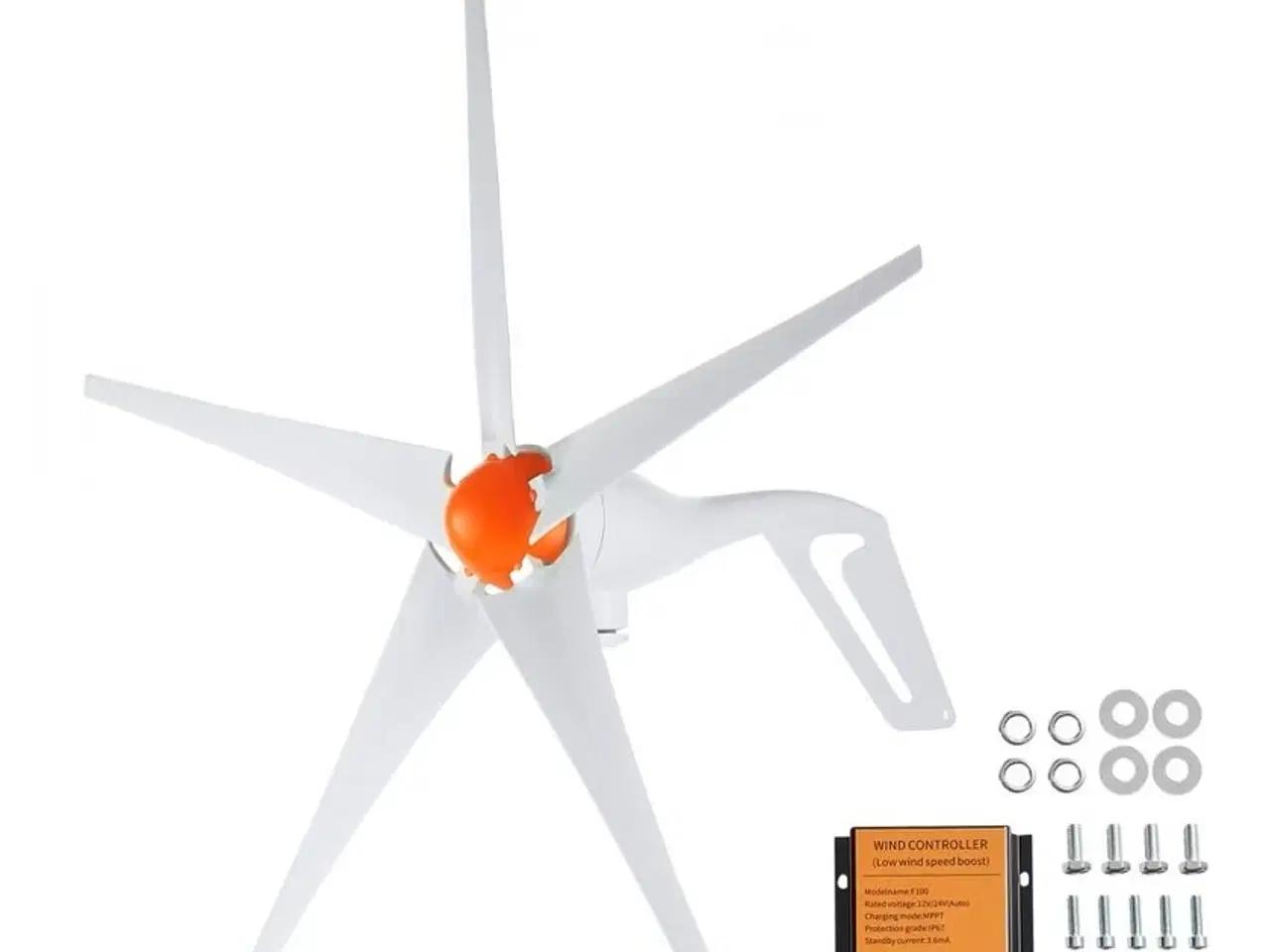 Billede 1 - 500Watt 5-bladet vindmølle 12v