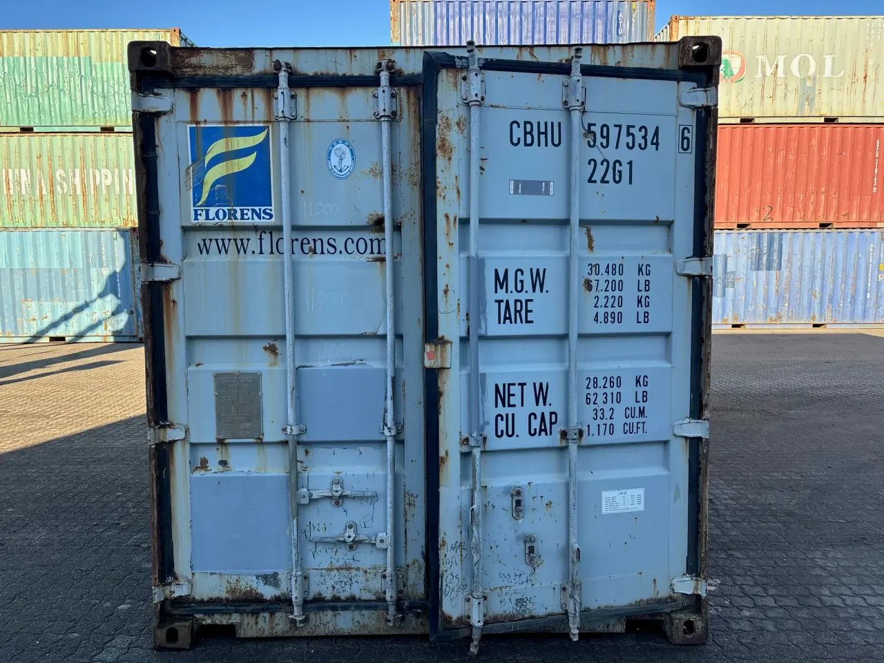 Billede 1 - 20 fods Container - ID: CBHU 597534-6