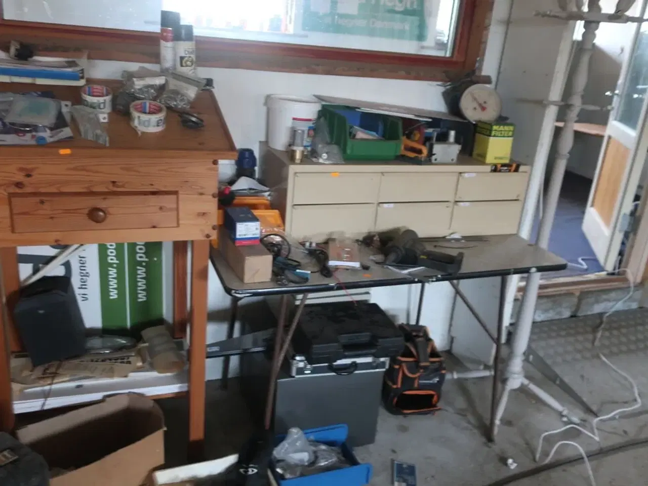 Billede 10 - Sækkevogn, varelager, reservedele, værktøj, reol, opbevaringsvogn m.m.