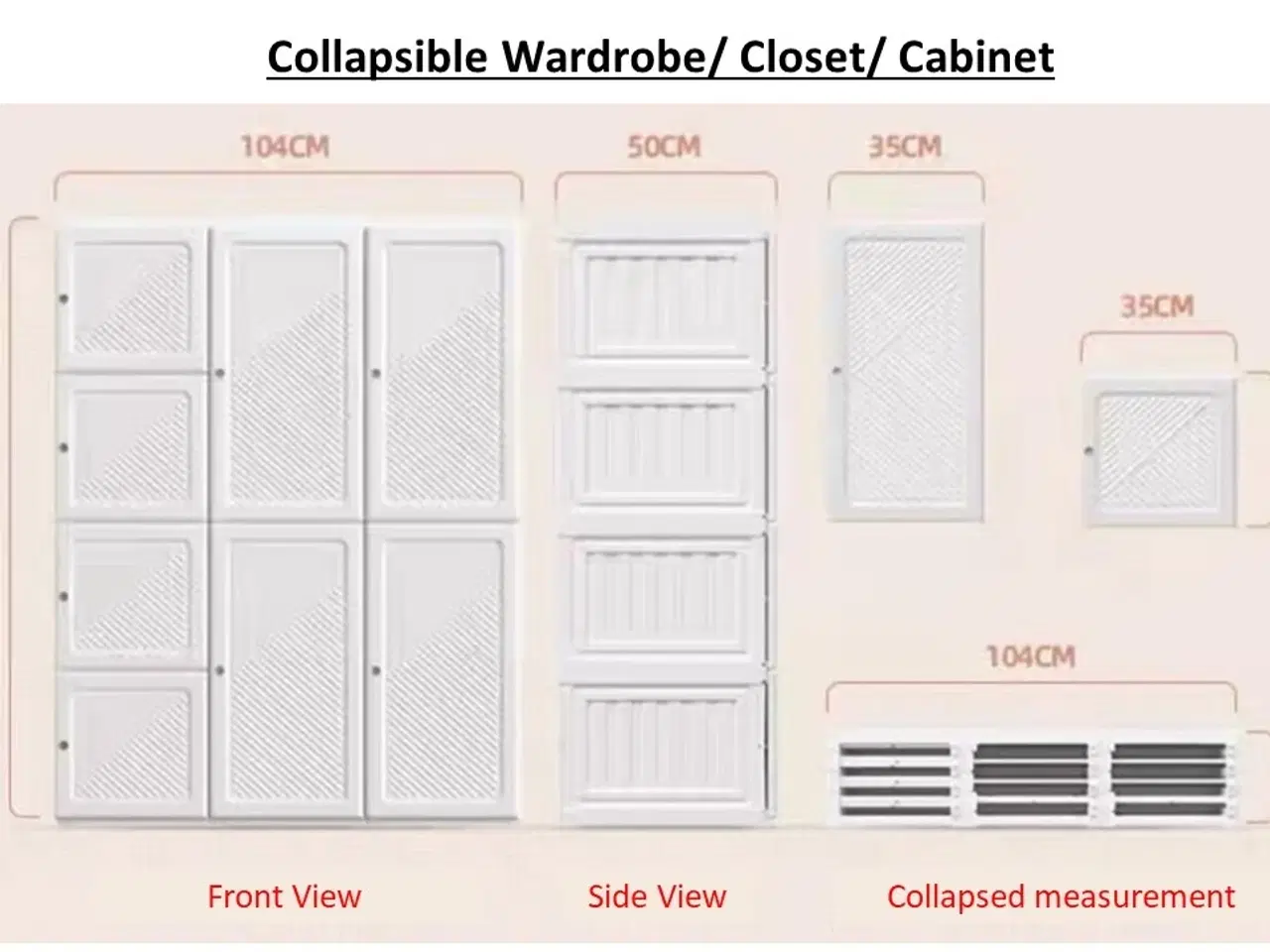 Billede 4 - Brand new collapsible wardrobe / closet/ cabinet 