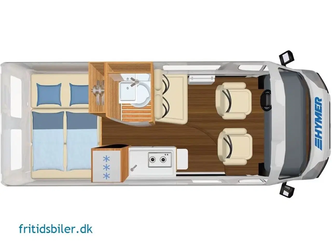 Billede 7 - 2024 - Hymer Campervan Grand Canyon   Hymer Grand Canyon Fiat kompakt luksus campervan under 6.00 meter