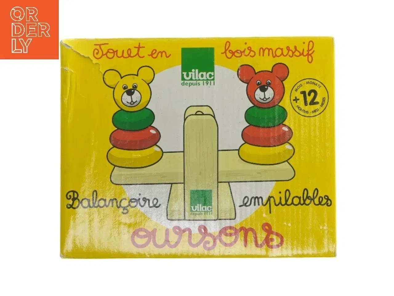 Billede 1 - Trælegetøj - Vippe med bjørne (str. 20 cm)