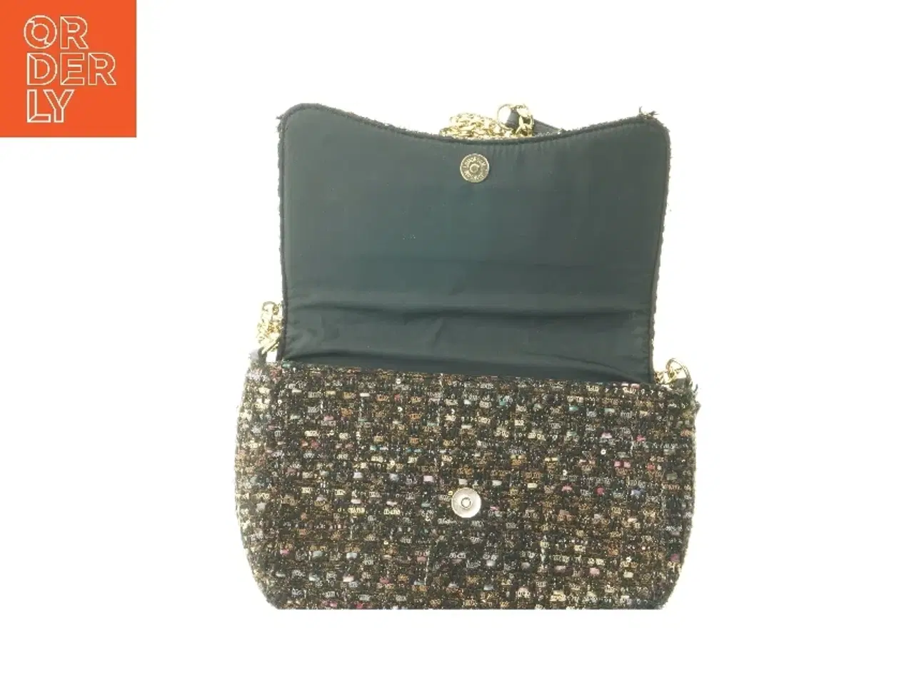 Billede 4 - Tweed skuldertaske fra BeckSøndergaard med kæde fra Beck Sndergaard (str. 30x20 cm)