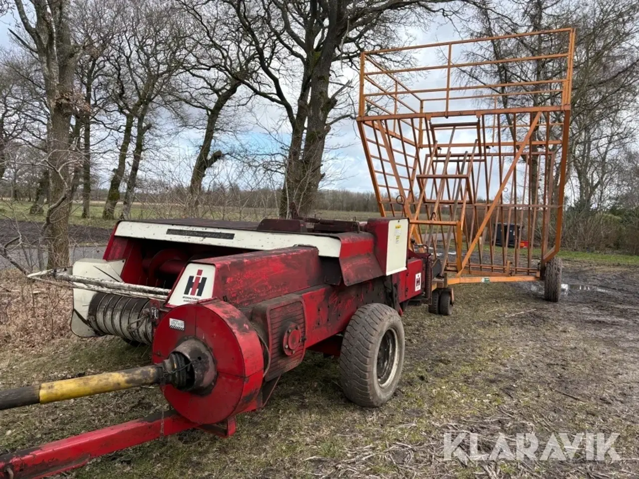 Billede 4 - Ballepresser og ballevogn Ih International 440 T 1 ejer