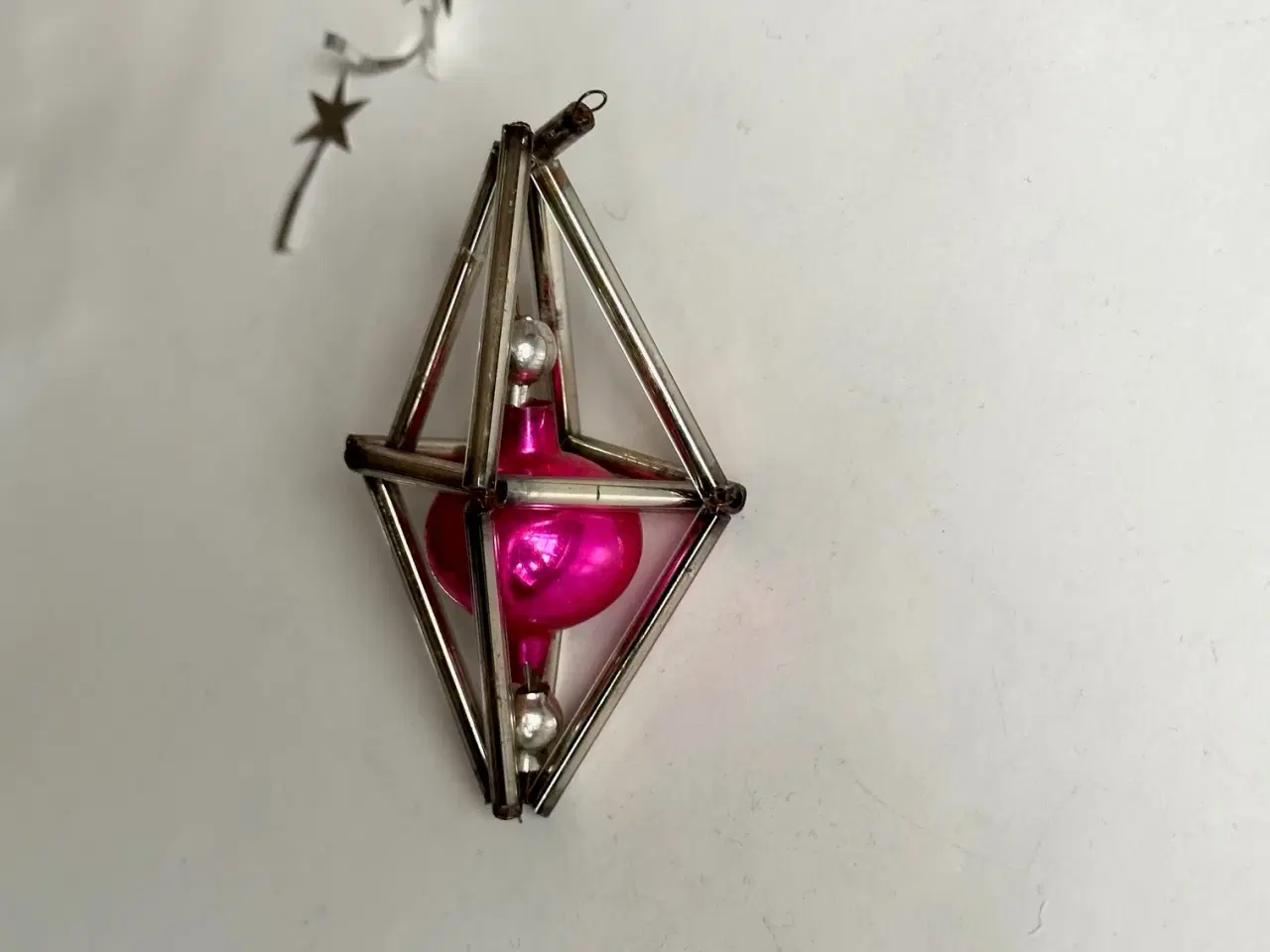 Billede 2 - Vintage gablonz, pink m sølv