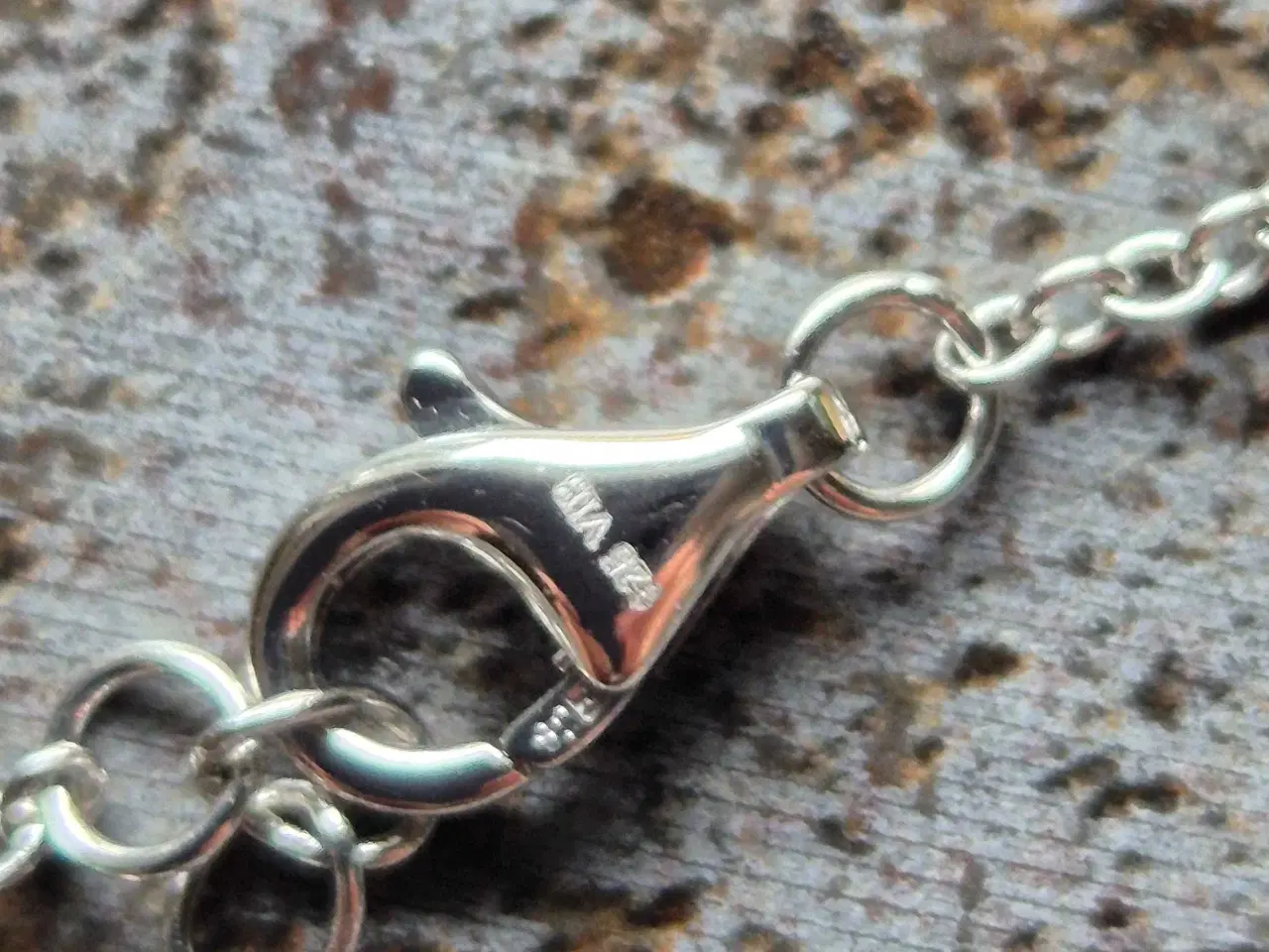 Billede 10 - Ny smuk sølvhalskæde med vedhæng med zirkoner