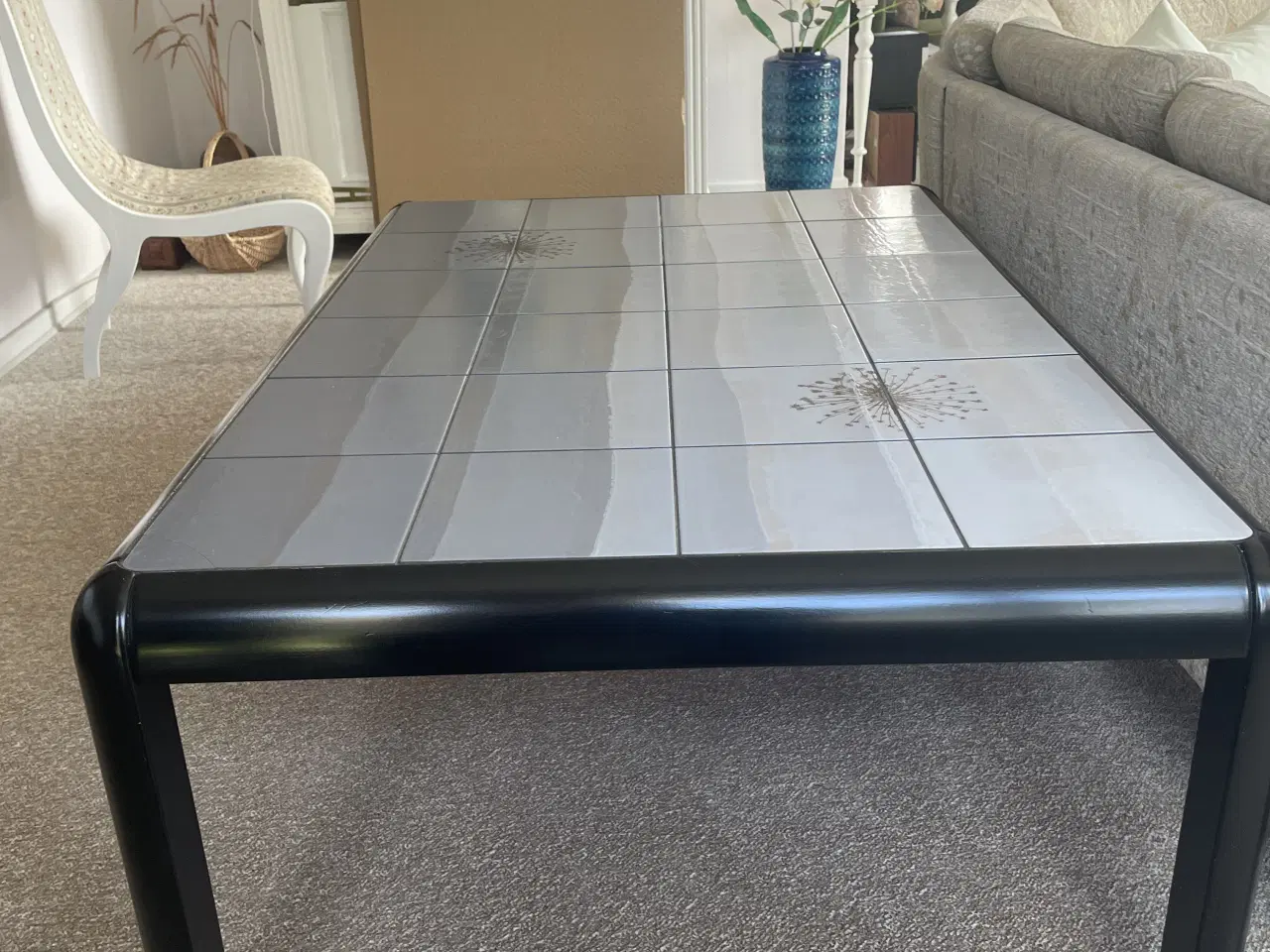 Billede 3 - Sofabord mørkbejdset træ