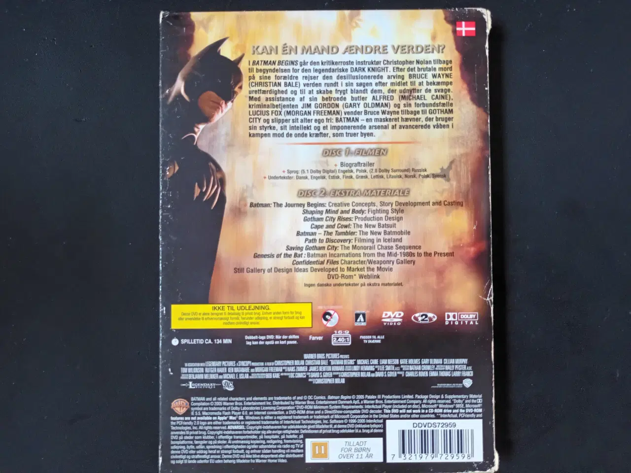 Billede 2 - Batman Begins Dobbelt dvd