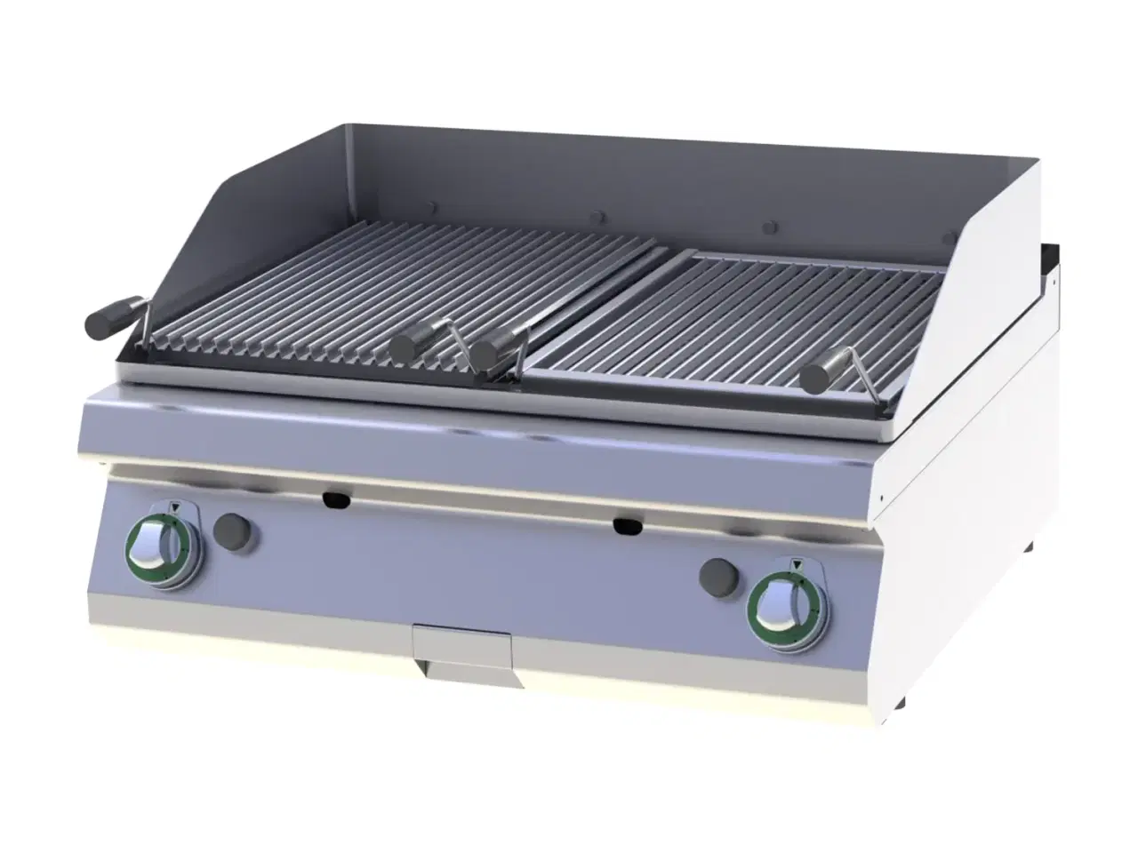 Billede 1 - RM Gastro Dobbelt Lavastensgrill | Gas