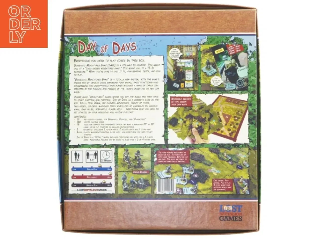 Billede 2 - Sergeants Miniatures Game: Day of Days brætspil (str. 31,5x28 cm)
