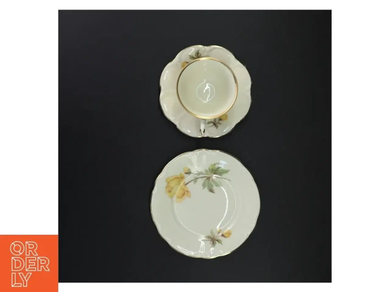 Billede 2 - Porcelænskop og underkop med tallerken fra Antoinette (str. 16 x 9 cm)