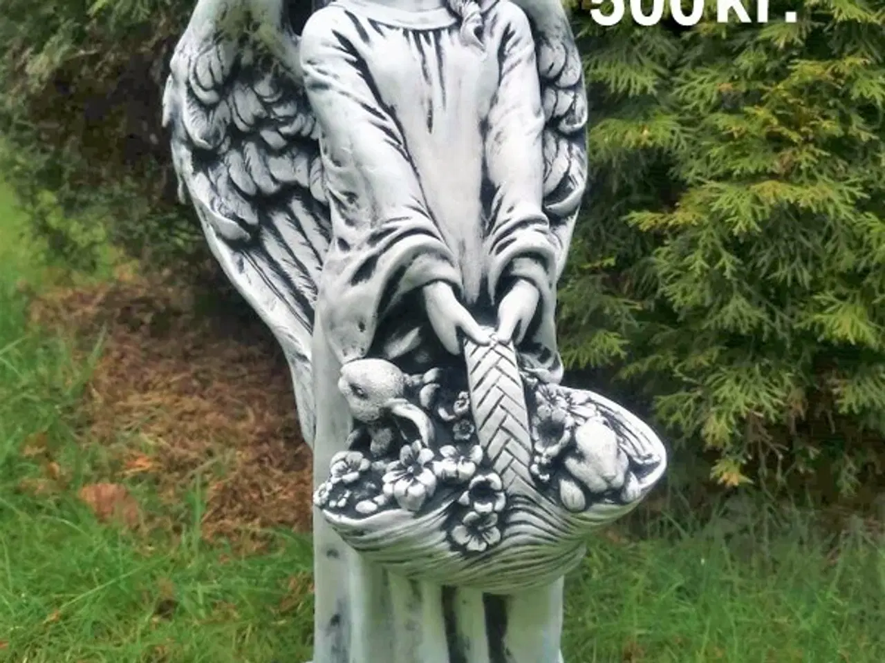 Billede 2 - 🕊️👼🌿Havefigurer - Engle i beton – smukke 🕊️👼 
