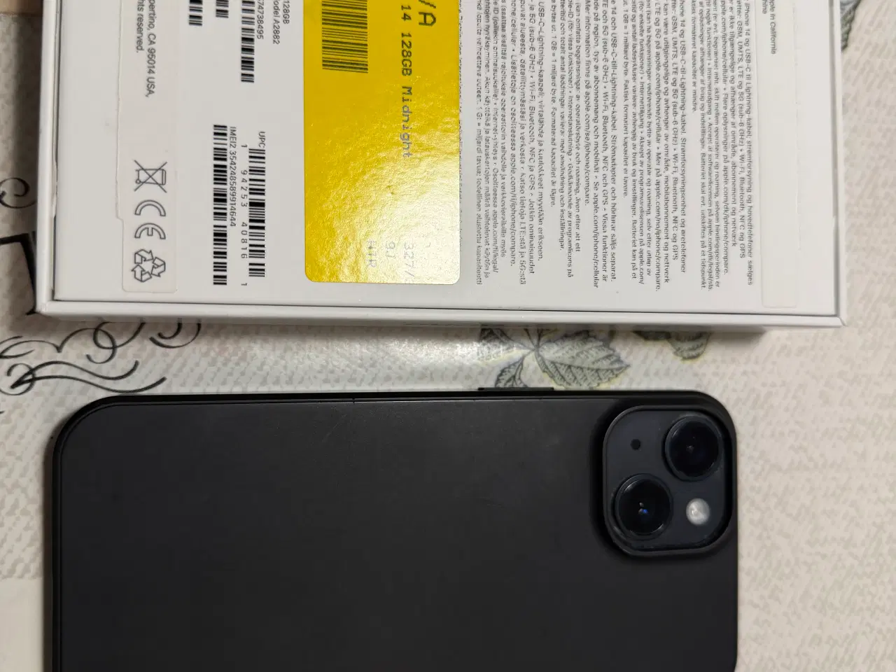 Billede 2 - Apple iPhone 14 - 128 GB Midnight - Som ny!