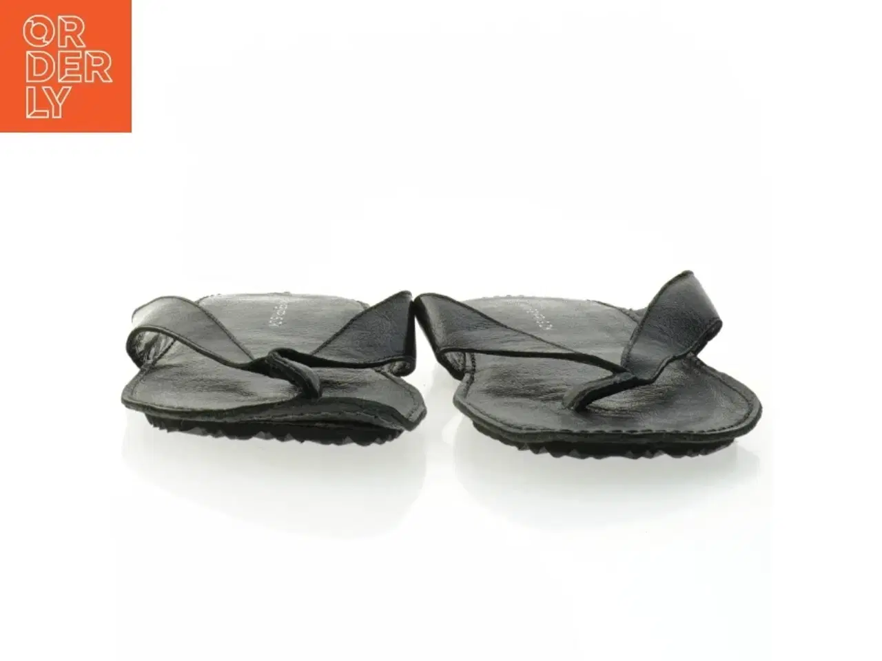 Billede 2 - Friis Sorte læderflipflops (str. 42)
