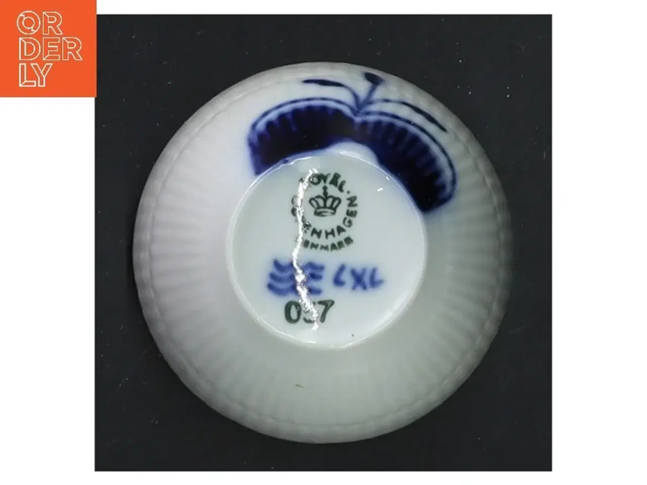 Billede 2 - Kaffekop med blå blomstermønster fra Royal Copenhagen (str. 6,5 cm)