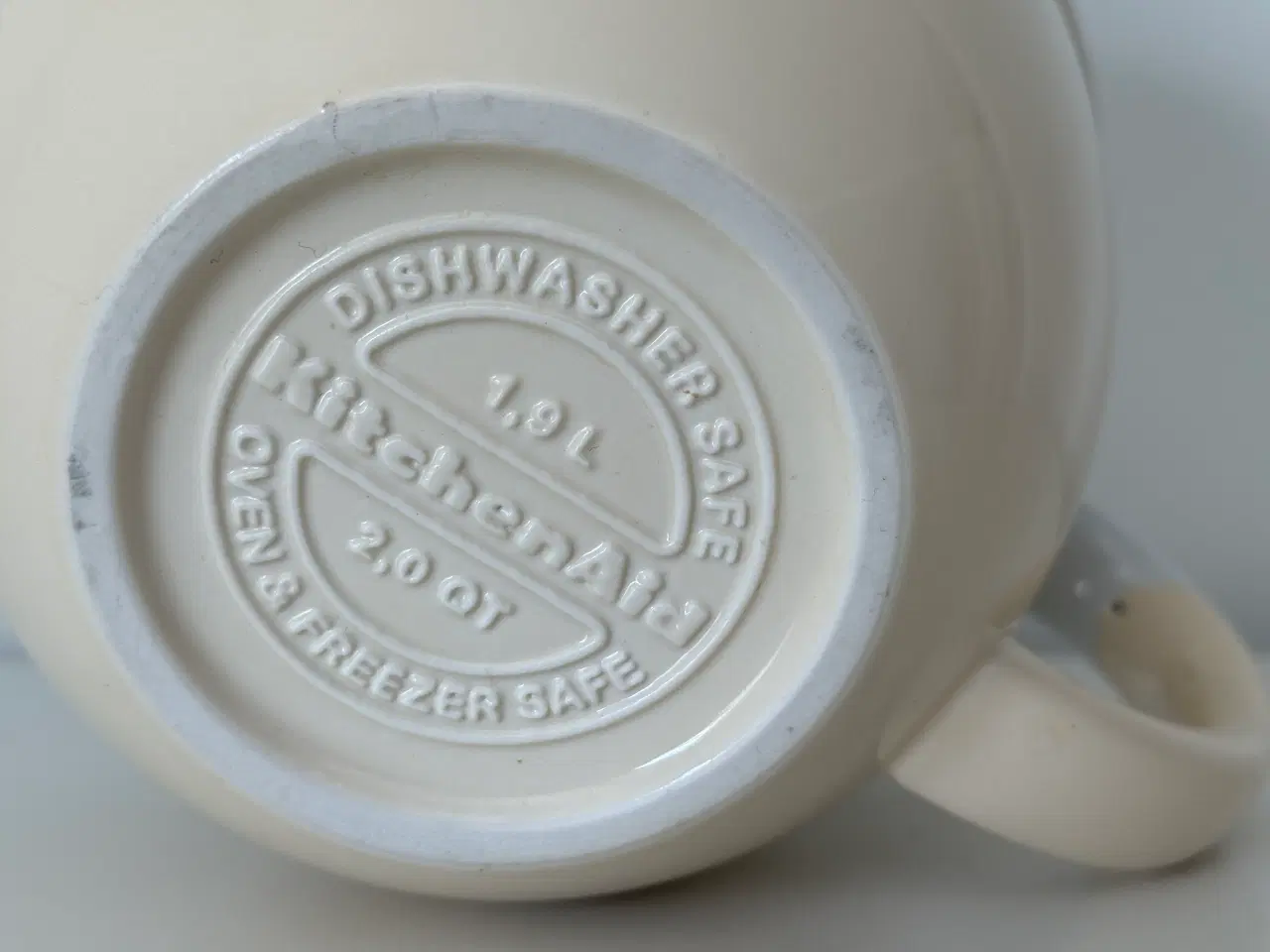Billede 7 - Cremefarvet Kitchenaid skål m. hank.