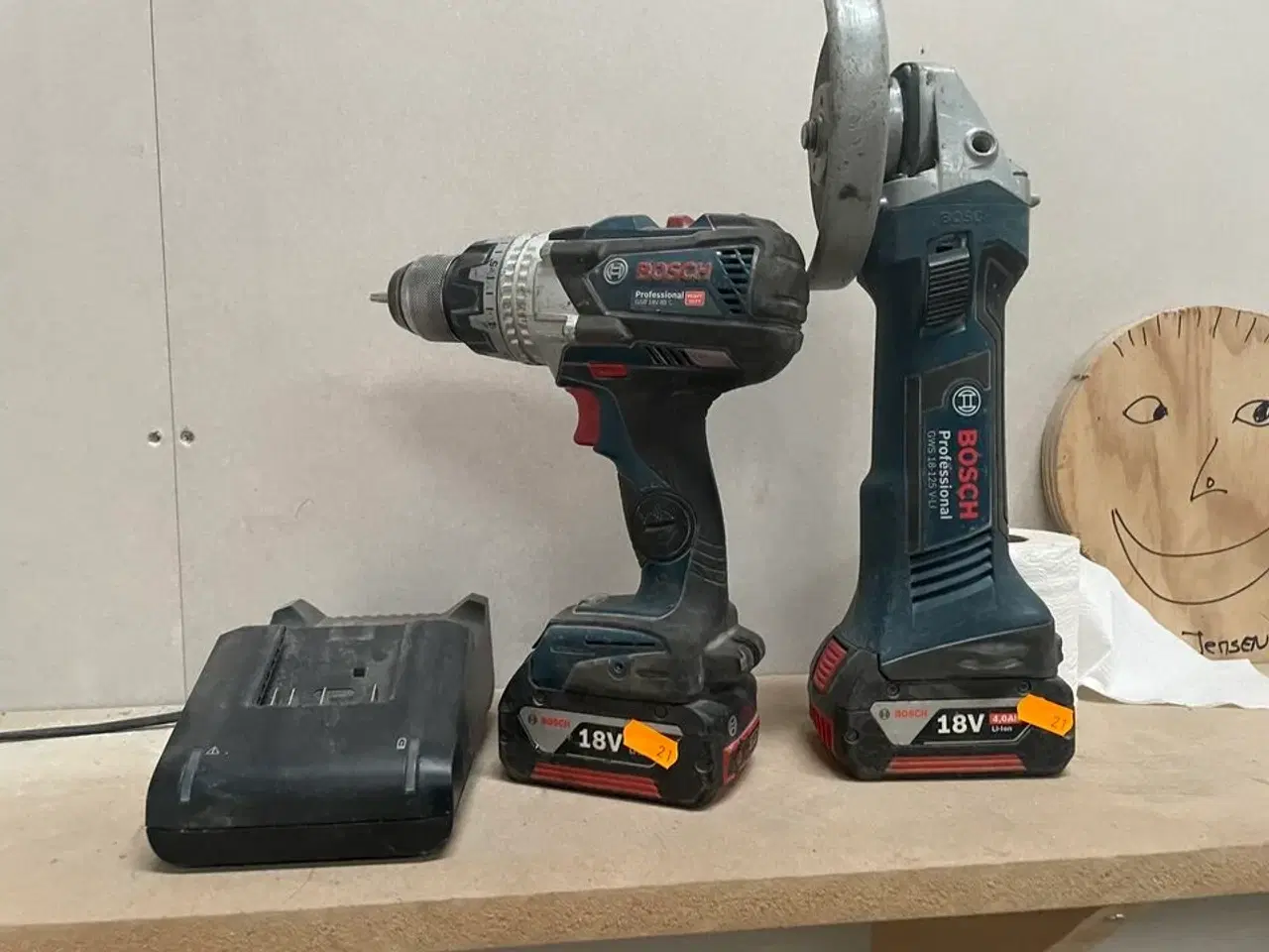 Billede 1 - Vinkelsliber og skruemaskine BOSCH
