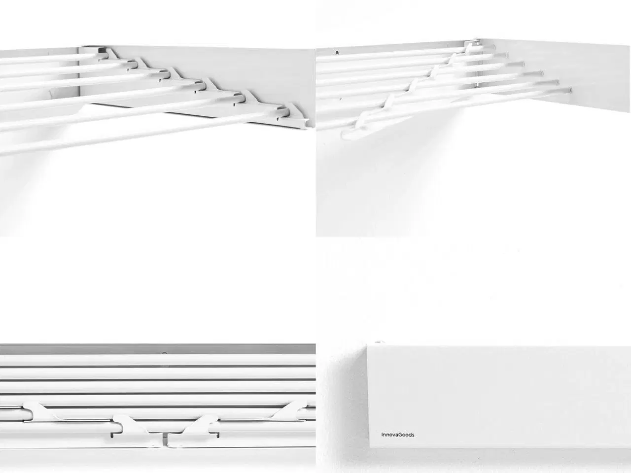 Billede 4 - Tørrestativ til væg - Dryva 100, foldbart og udtrækkeligt