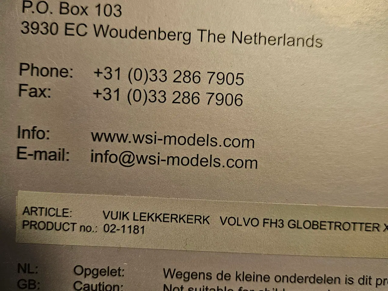 Billede 4 - Wsi volvo modellastbiler 1:50