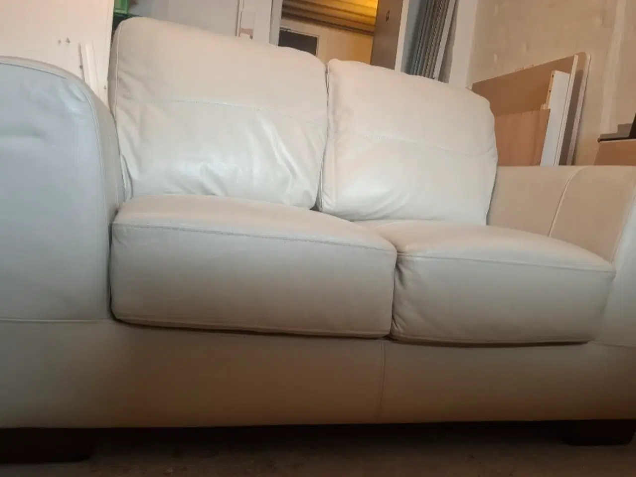 Billede 1 - 2'er lædersofa
