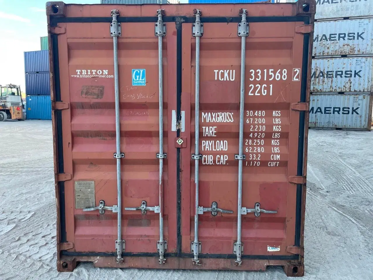 Billede 1 - 20 fods Container- ID: TCKU 331568-2 - Hvidovre