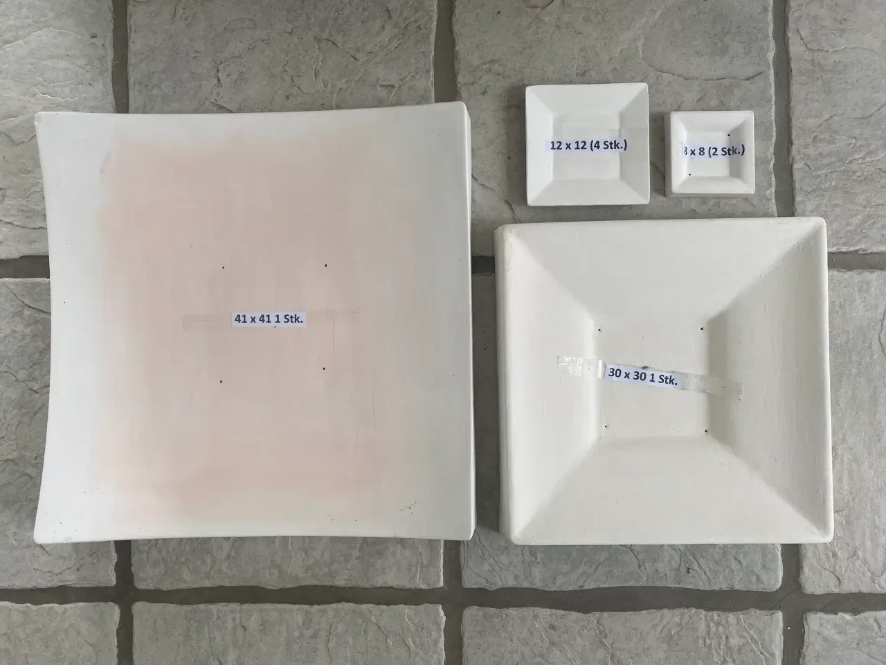 Billede 1 - BILLIGE keramiske forme til glasfade - 5 stk.