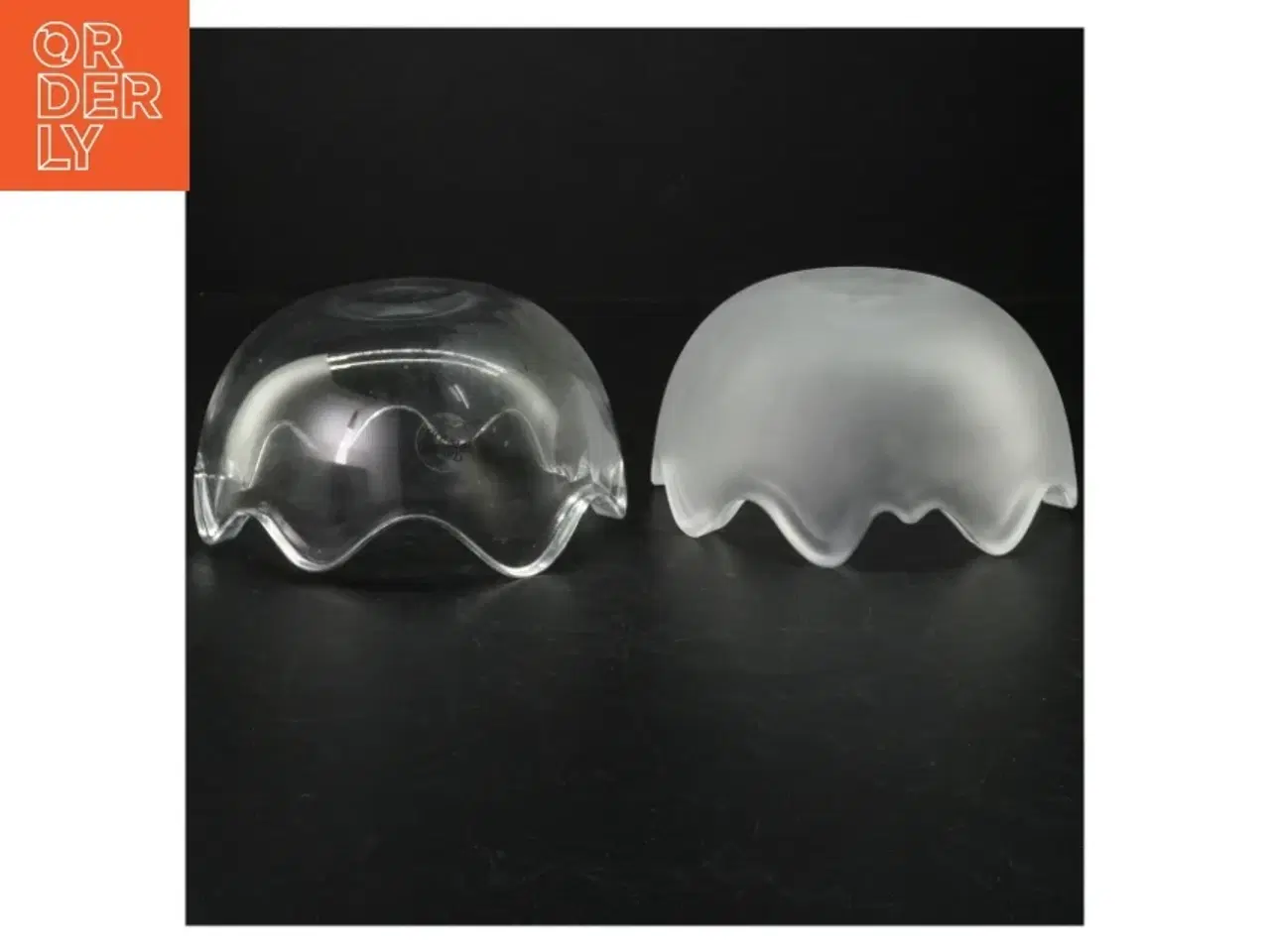 Billede 2 - Glas bonbonniere fra Holmegaard (str. Ø. 14 cm)