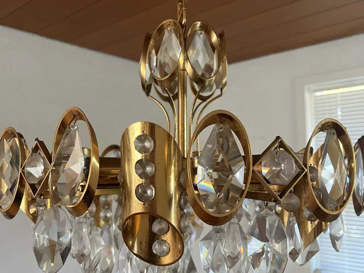 Billede 1 - Vintage Reimyre lysekrone i messing.