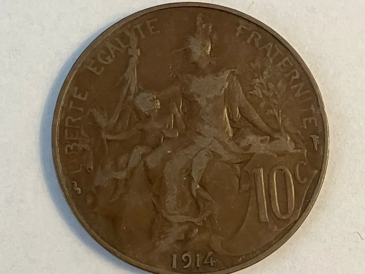 Billede 1 - 10 Centimes France 1914