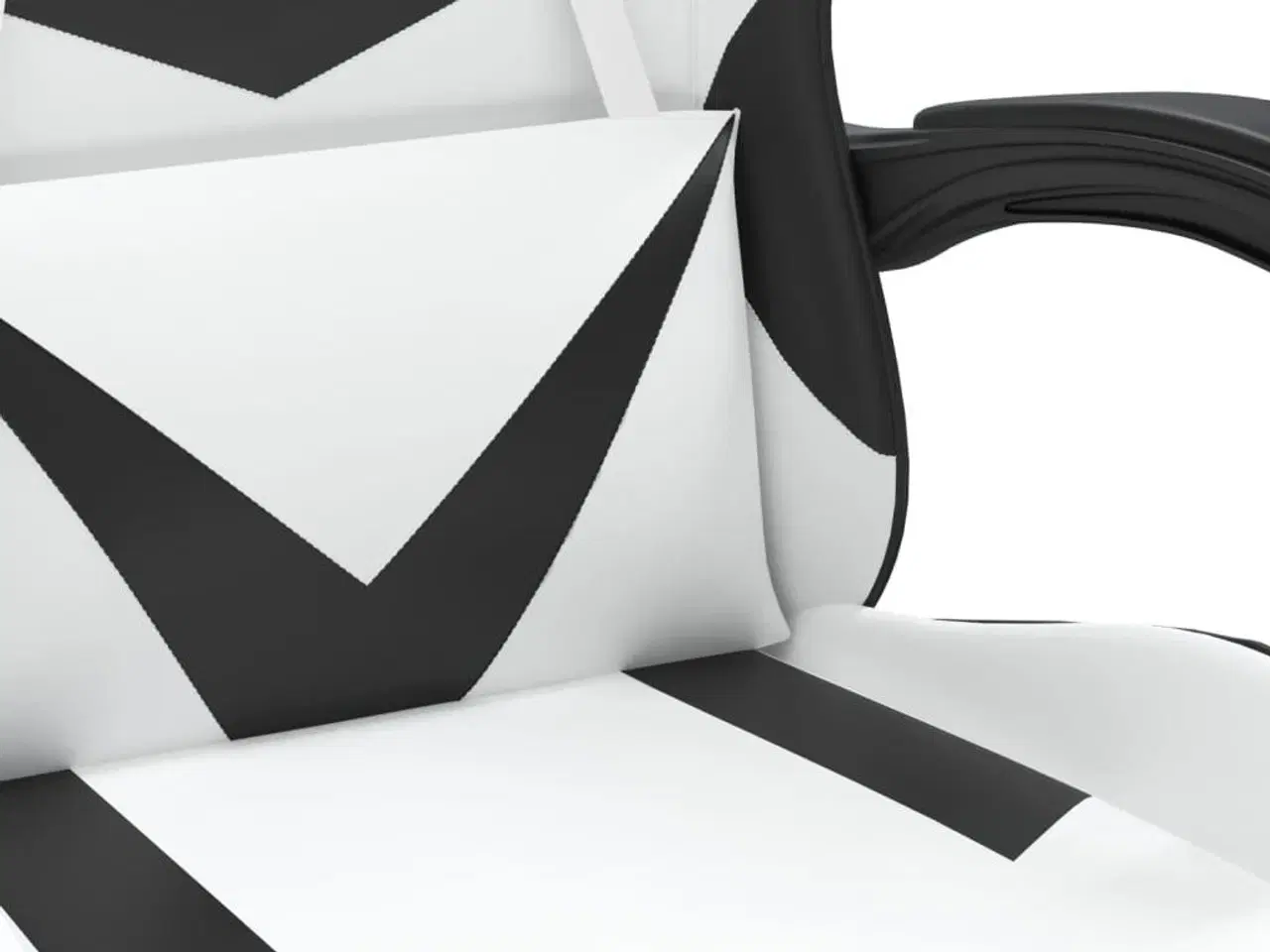 Billede 6 - Drejelig gamingstol kunstlæder hvid og sort