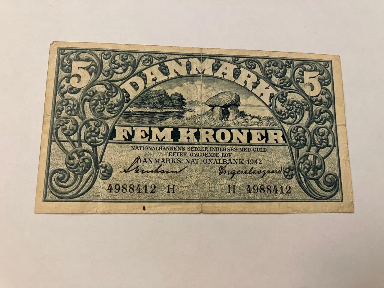 Billede 1 - 5 Kroner 1942 Danmark