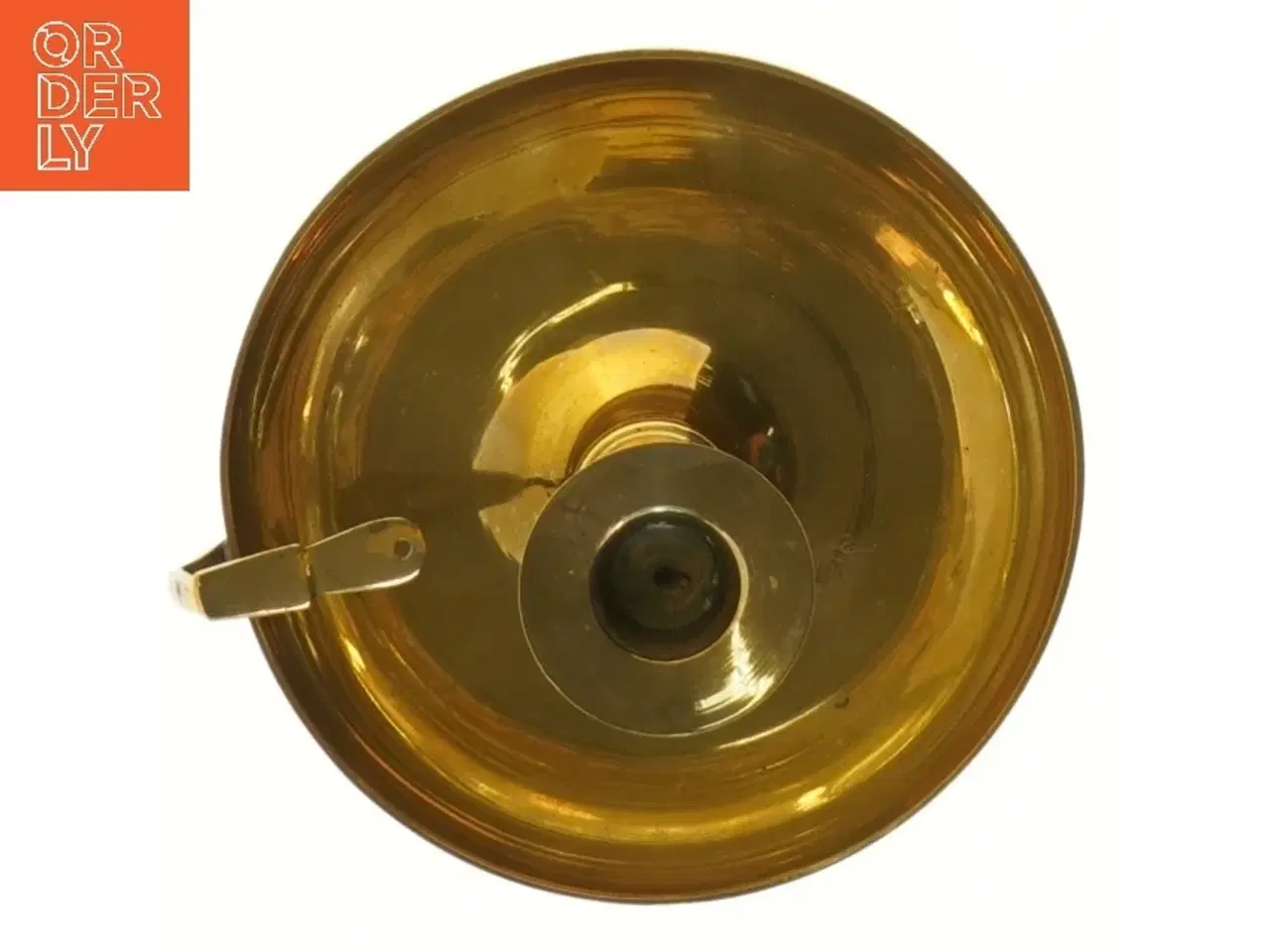 Billede 2 - Antik messing lysestage (str. 15 cm)
