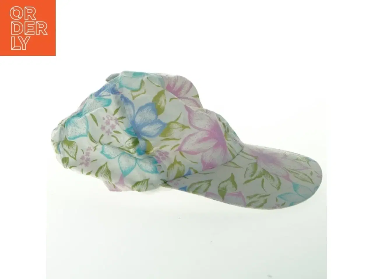 Billede 1 - Blomstret kasket (str. Ø 17 cm)