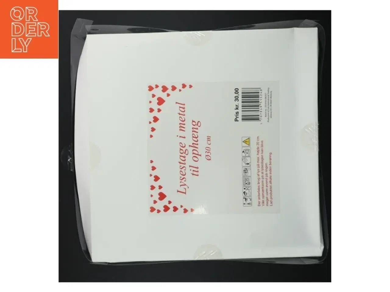 Billede 4 - Metallysestage til ophæng (str. Ø 30 cm)