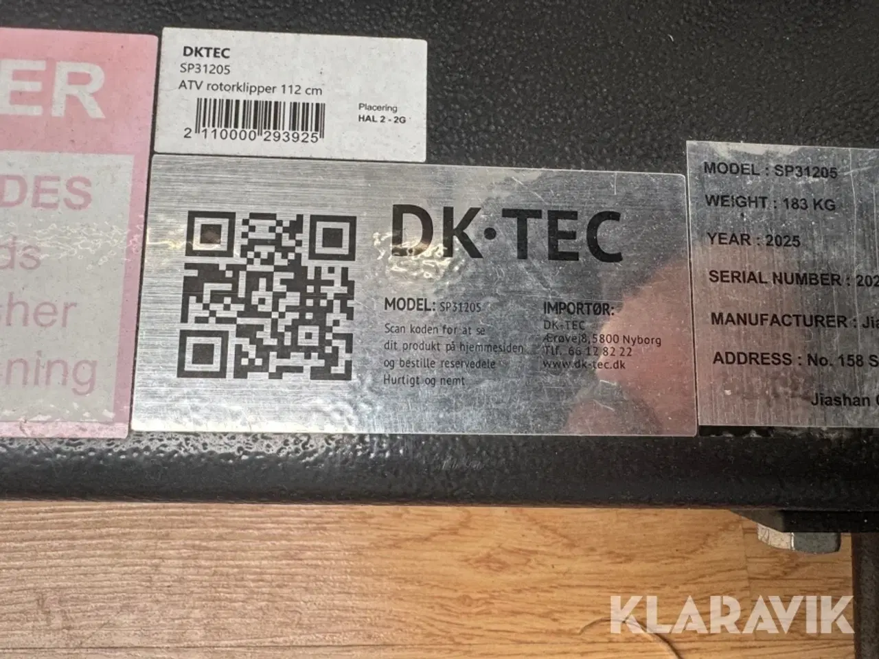 Billede 5 - Rotorklipper DK•TEC SP 31205