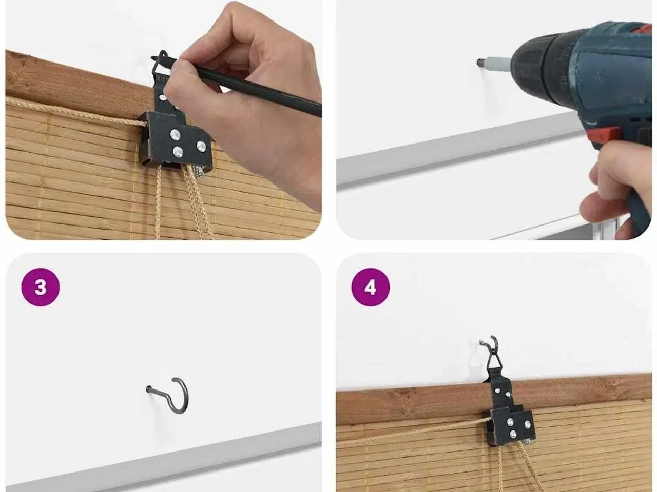 Billede 10 - Vindues Blinds & Shades Andet Lys Brun Bambus