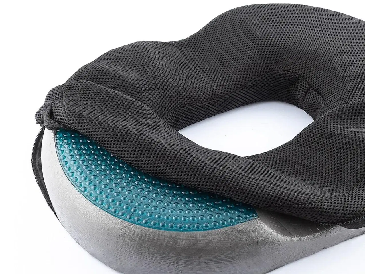 Billede 3 - Charnut sædepude med bambus-kul & kølegel - aftageligt betræk