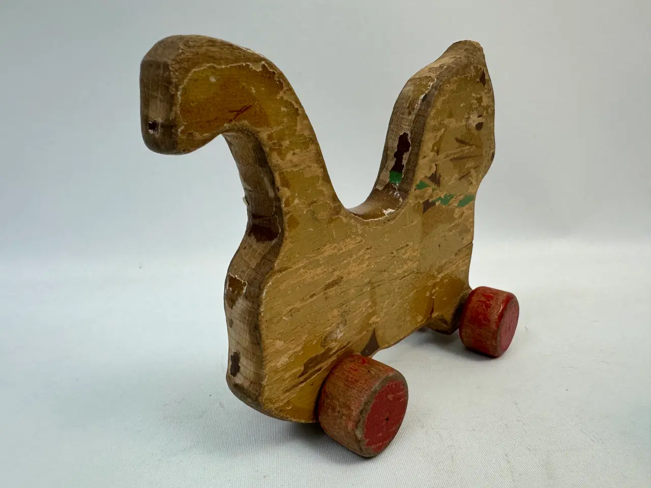 Billede 7 - Vintage kat på hjul i træ