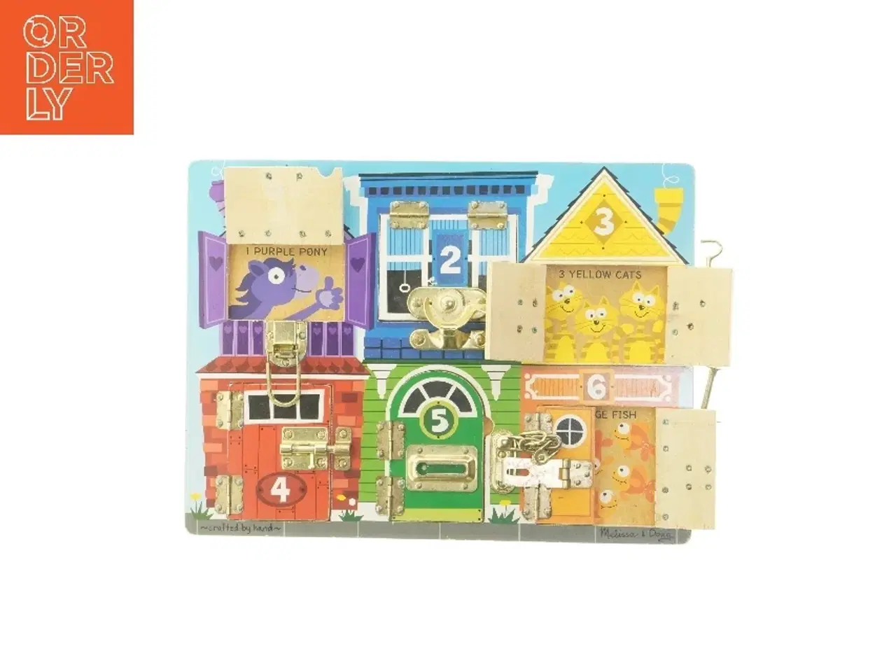 Billede 2 - Aktivitetsbræt med låse fra Melissa & Doug (str. 29,5x39,5 cm)
