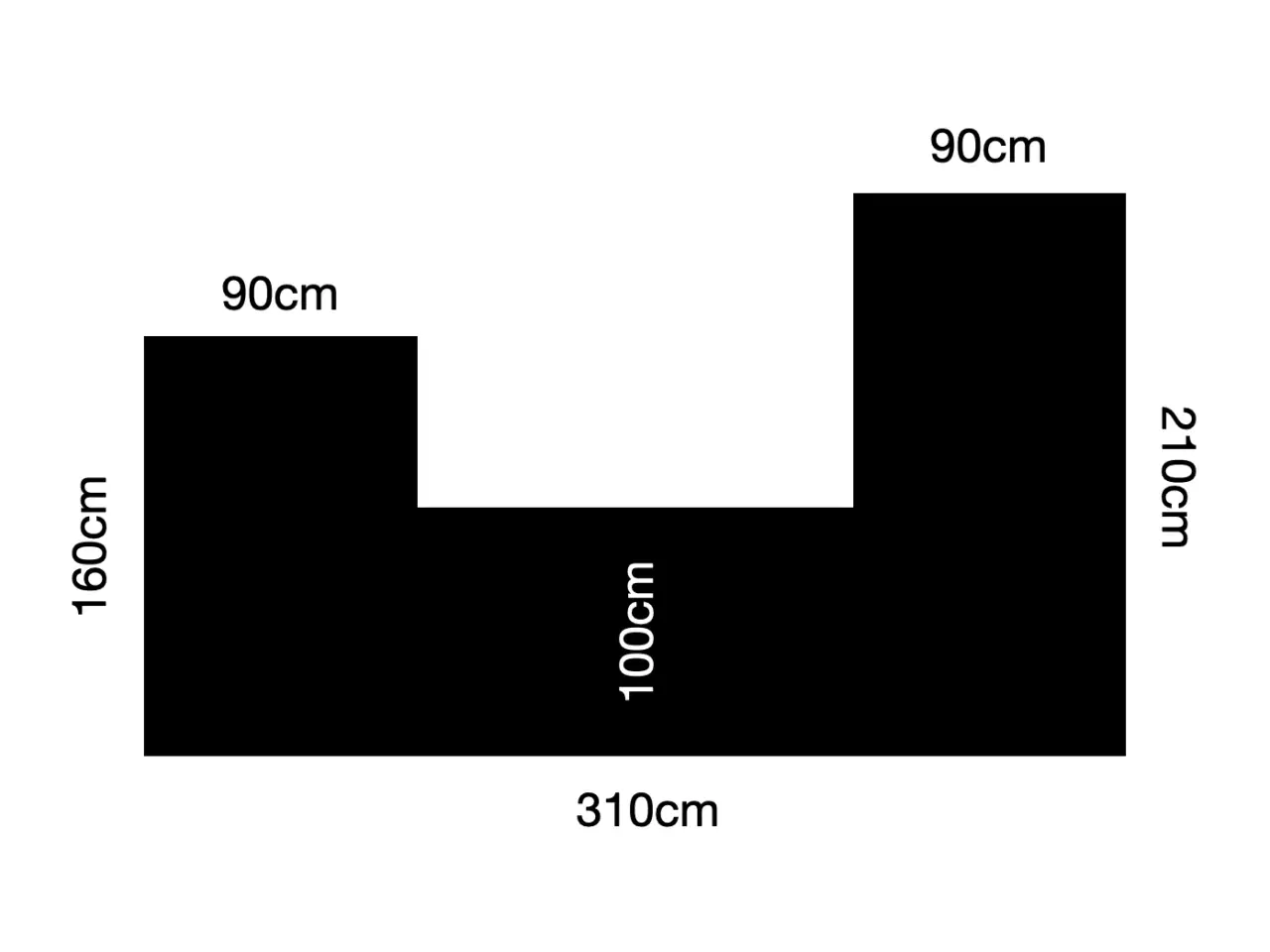 Billede 4 - Hjørnesofa med chaiselong, mørkegrå