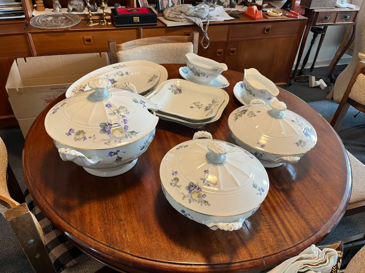 Billede 2 - Blomstret spisestel C.T. Altwasser Silesia